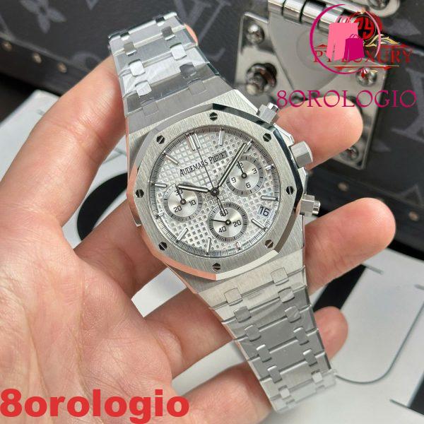 Audemars Piguet Royal Oak Chronograph 26240ST Quadrante Bianco 1:1 Migliore Replica APSF 41mm Orologio