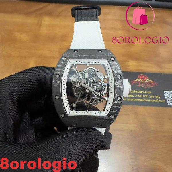 Richard Mille RM055 Bubba Watson Americas Edition Custom Made Exquisite NTPT Carbon Fiber Replica Movimento Vaucher di Qualità Esclusiva Orologio
