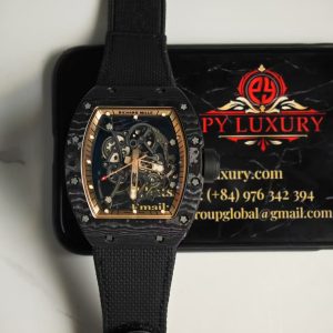 Richard Mille RM055 Bubba Watson Asia Edition Replica Custom Made NTPT Carbonio di Alta Qualità Movimento Vaucher Esclusivo Orologio