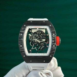 Richard Mille RM055 Bubba Watson Carbon Fiber White Legend Migliore Replica ZF 42.7 X 49.9mm Orologio