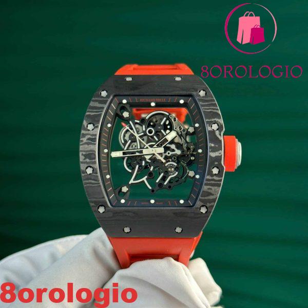 Replica Richard Mille RM055 Bubba Watson Dark Legend Fibra di Carbonio Miglior ZF 42.7 X 49.9mm Orologio - immagine 5
