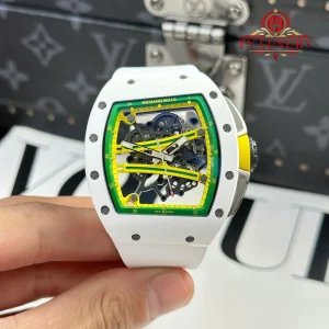 Richard Mille RM 61-01 Yohan Blake Asia Limited Edition Ceramica Bianca 1:1 Migliore Replica ZF 42.7mm X 50.23mm Orologio