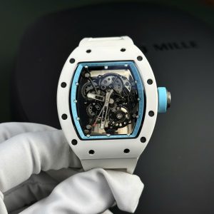 Richard Mille RM055 Ceramica Bianca Bubba Watson Asia Blue Miglior Replica BBR V3 42.7mm Orologio