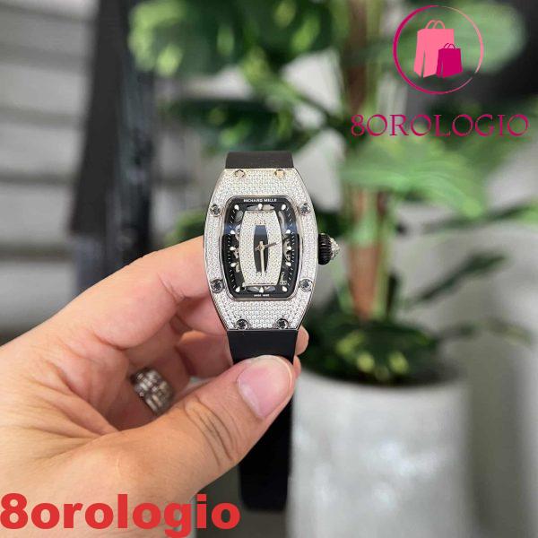 Richard Mille RM07-01 Full Diamond Black Lip Replica 45.32 X 32.3mm Orologio
