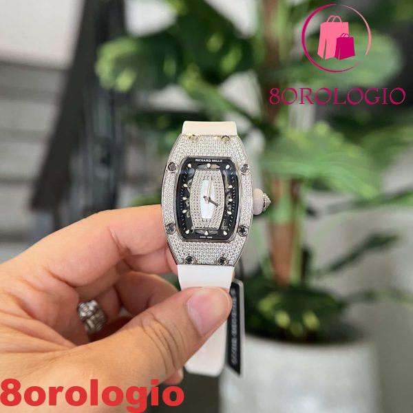 Richard Mille RM07-01 Full Diamond MOP Lip Replica 45.32 X 32.3mm Orologio