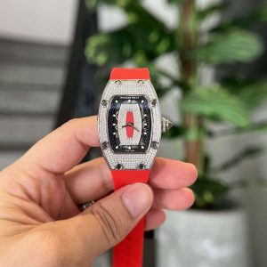 Replica Richard Mille RM07-01 Full Diamond Red Lip 45.32 X 32.3mm Orologio