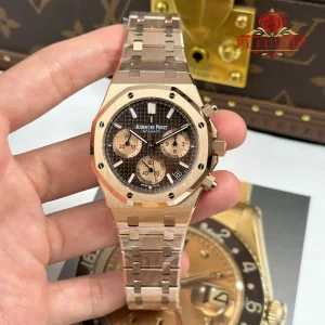 Audemars Piguet Royal Oak Chronograph 26239OR Oro Rosa Quadrante Marrone 1:1 Migliore Replica APSF 41mm Orologio