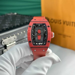 Replica di Alta Qualità Richard Mille RM07-01 Red Carbon TPT Quartz Racing Red Edizione Limitata 45.32 X 32.3mm Orologio