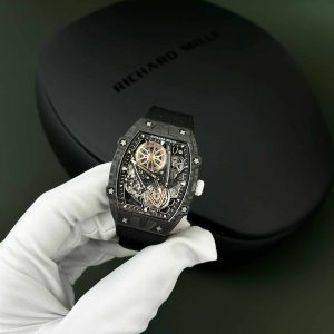Replica Richard Mille RM27-05 Rafael Nadal Fibra di Carbonio Nera 37,25×47,25mm Orologio