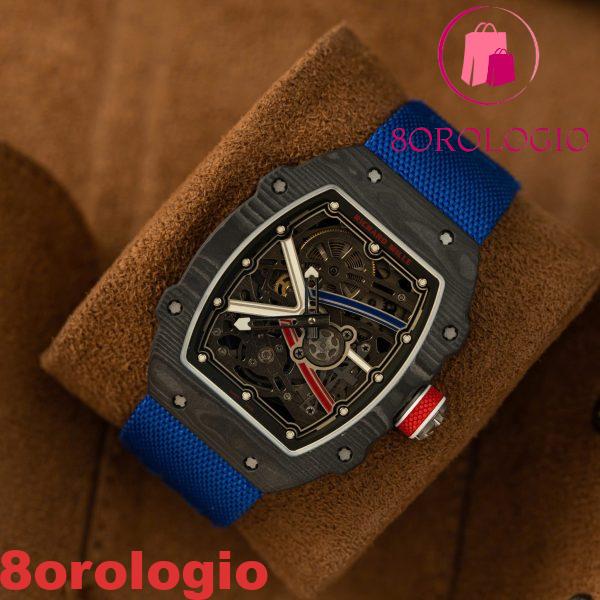 Richard Mille RM67-02 Carbon NTPT Sébastien Ogier Extra Flat Migliore Replica Super Clone 38.7 X 47.52mm Orologio