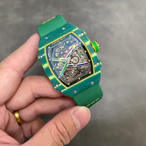 Richard Mille Wayde Van Niekerk RM67-02 Green Carbon Replica 1:1 Automatic Extra Flat 47.52 X 38.7mm Orologio