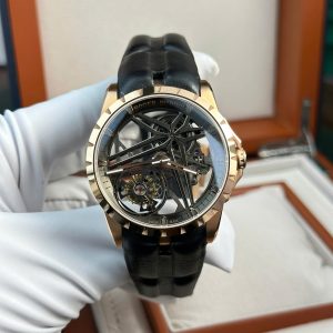 Roger Dubuis Excalibur Monotourbillon Oro Rosa RDDBEX0836 Replica BBR 42mm Orologio