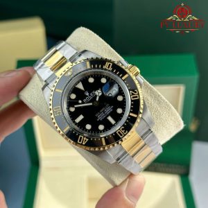 Rolex Sea-Dweller 126603-0001 Due Tono Oro Giallo Quadrante Nero Migliore Replica VS Factory 43mm Orologio