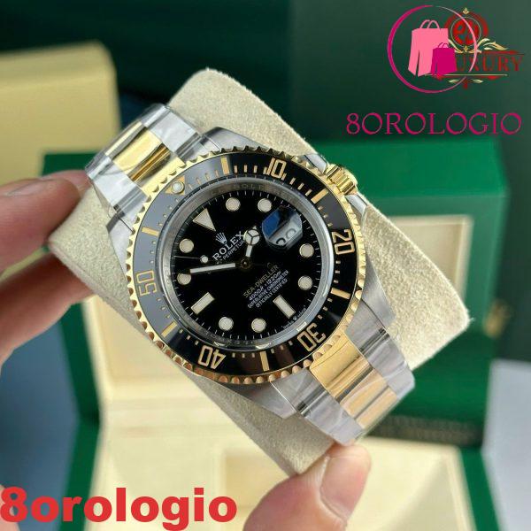 Rolex Sea-Dweller 126603-0001 Due Tono Oro Giallo Quadrante Nero Migliore Replica VS Factory 43mm Orologio