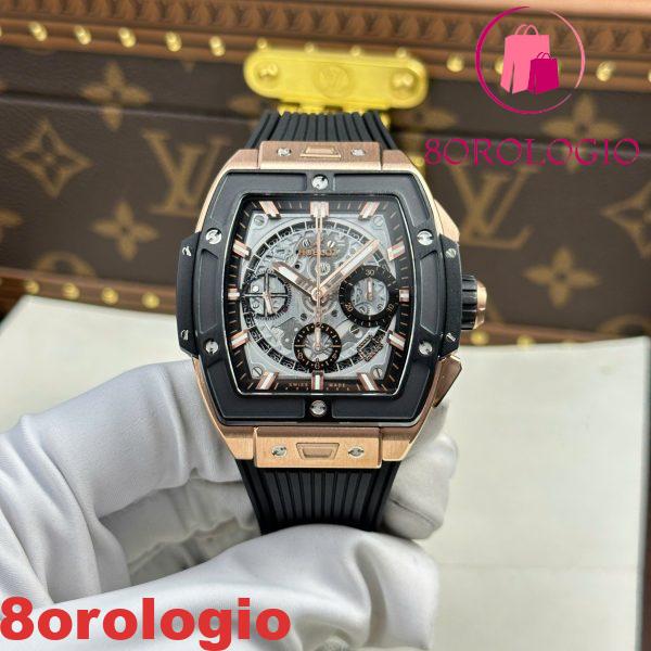 Hublot Spirit Of Big Bang King Oro Rosa Ceramica Nera Migliore Replica 42mm Orologio - immagine 3