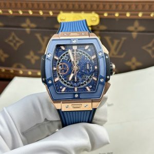 Hublot Spirit Of Big Bang King Gold Blue Ceramic Miglior Replica BBF 42mm Orologio
