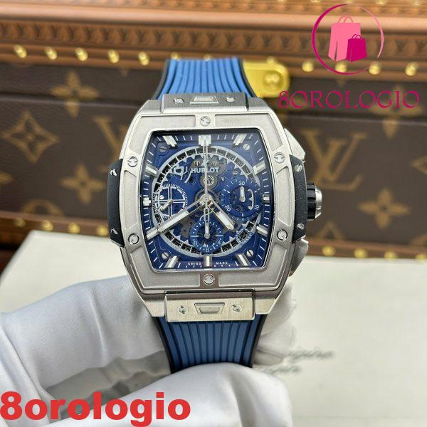 Hublot Spirit Of Big Bang Titanio Quadrante Blu 1:1 Migliore Replica BBF 42mm Orologio - immagine 3