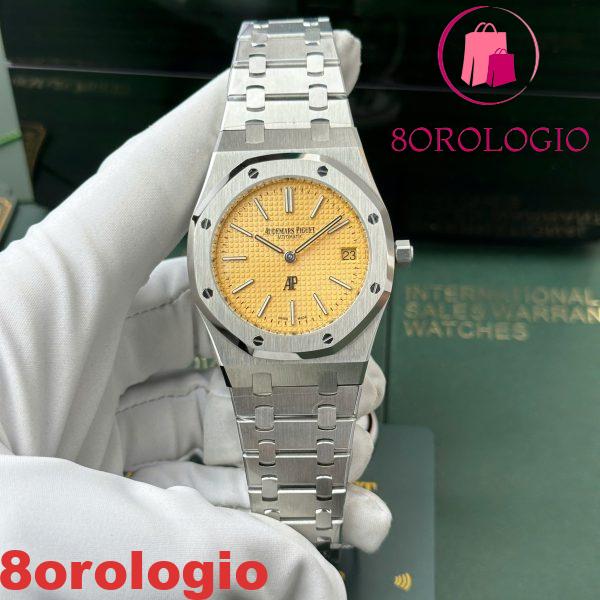 Audemars Piguet Royal Oak Jumbo Extra Thin 15202BC Quadrante Salmone Replica IPF 39mm Orologio - immagine 6