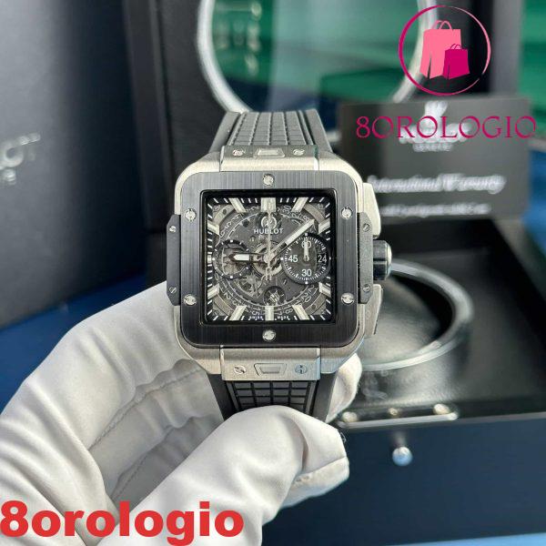 Replica Hublot Square Bang Unico Titanio Ceramica Migliore Qualità BBF 42mm Orologio - immagine 2