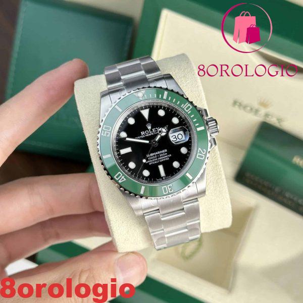 Replica di alta qualità Rolex Submariner Starbuck 126610LV quadrante nero lunetta in ceramica verde 41mm Orologio - immagine 6