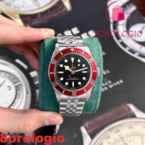 Tudor Black Bay 7941A1A0RU-0003 Quadrante Nero Ghiera Rossa Replica Migliore ZF 41mm Orologio - immagine 4