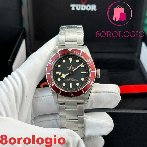 Replica Tudor Heritage Black Bay Quadrante Nero Lunetta Rossa 1:1 Migliore Clone ZF 41mm Orologio