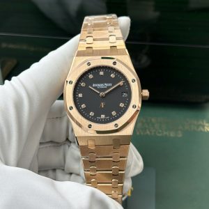 Audemars Piguet Royal Oak Jumbo Extra Thin 15207OR Oro Rosa Quadrante Nero Replica IPF 39mm Orologio