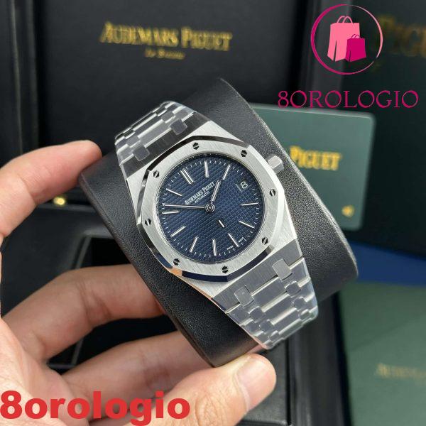 Audemars Piguet Royal Oak Jumbo Extra Thin 16202ST Quadrante Blu Migliore Replica 39mm Orologio