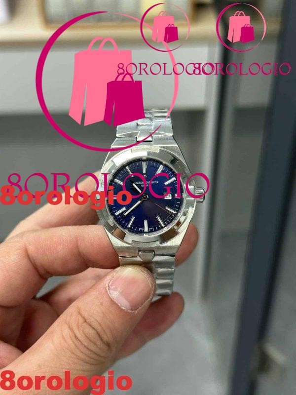 Vacheron Constantin Overseas 4600V/200A-B980 Orologio Donna Acciaio Quadrante Blu Miglior Replica 35mm Orologio - immagine 2