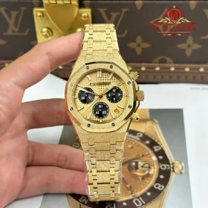 Audemars Piguet Royal Oak Chronograph 26240BA Frosted Yellow Gold Quadrante Giallo 1:1 Miglior Replica APSF 41mm Orologio