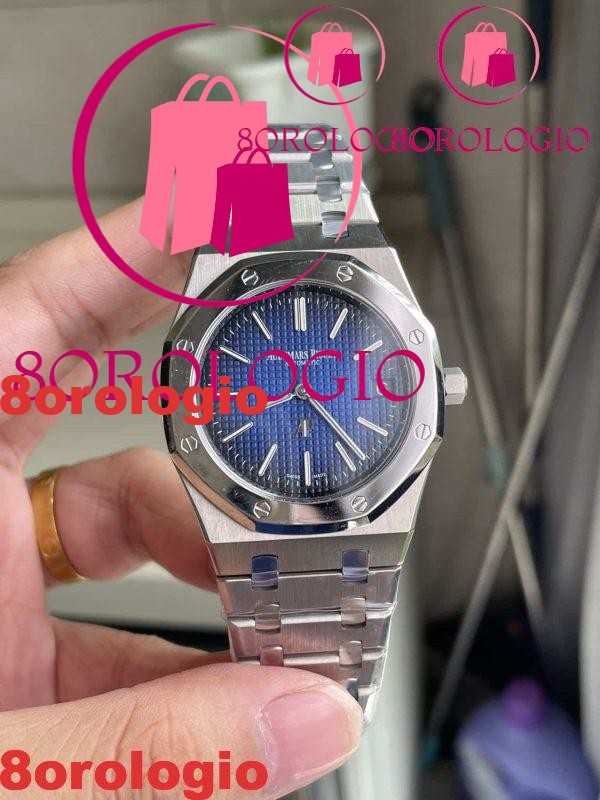 Audemars Piguet Royal Oak Jumbo Extra-thin 15202IP Quadrante Blu 89g Migliore Replica ZF 39mm Orologio