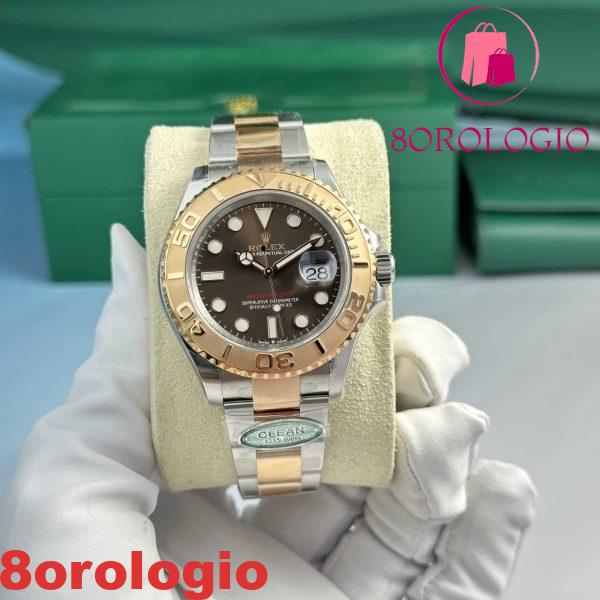 Rolex Yacht-Master 126621 Due Toni Quadrante Cioccolato Oyster Replica Migliore Clean Factory 40mm Orologio - immagine 3