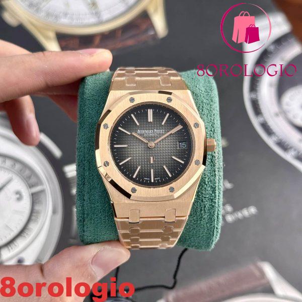 Audemars Piguet Royal Oak Jumbo Extra-sottile 16202OR Quadrante Grigio Fumé Migliore Replica 39mm Orologio