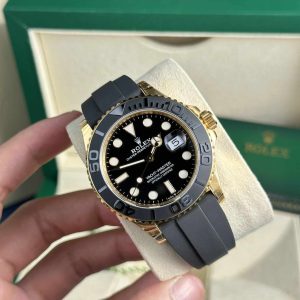 Replica di Alta Qualità Rolex Yacht-Master 226658 Oro Giallo Quadrante Nero 42mm Orologio