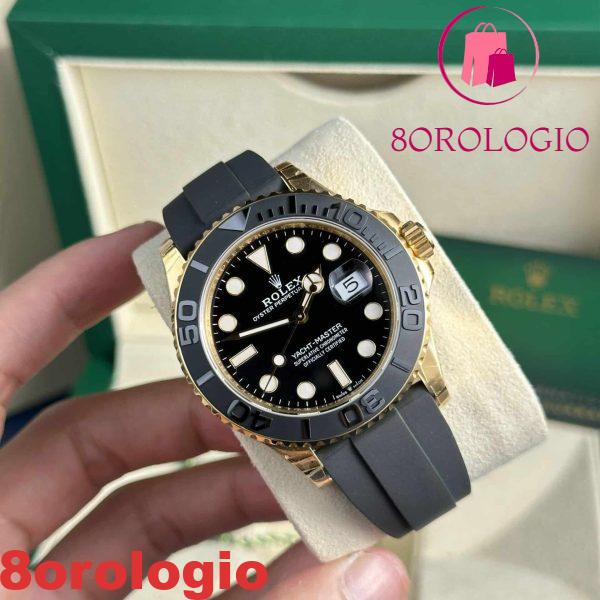 Replica di Alta Qualità Rolex Yacht-Master 226658 Oro Giallo Quadrante Nero 42mm Orologio - immagine 5