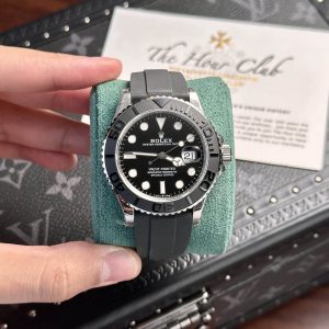 Rolex Yacht-Master 226659 Quadrante Nero Oysterflex Miglior Replica VSF 42mm Orologio