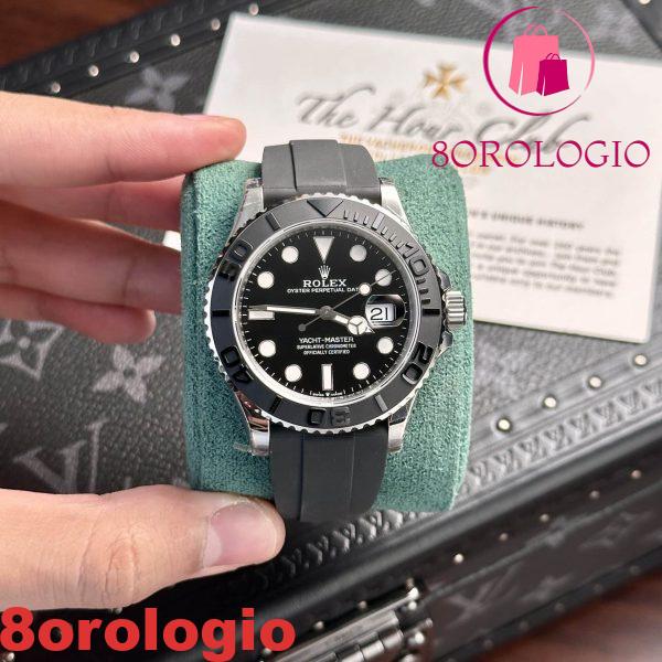 Rolex Yacht-Master 226659 Quadrante Nero Oysterflex Miglior Replica VSF 42mm Orologio