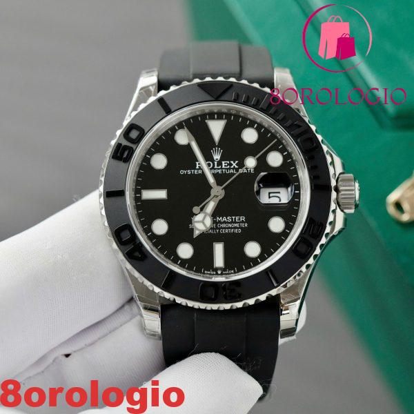 Rolex Yacht-Master 226659-0002 Quadrante Nero Oysterflex V3 149g Super Clone VSF 42mm replica Orologio