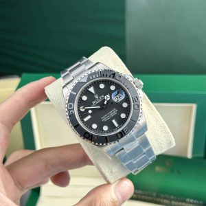 Rolex Yacht-Master Titanio RLX 226627 Quadrante Nero 105g Migliore Replica 42mm Orologio