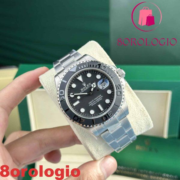 Rolex Yacht-Master Titanio RLX 226627 Quadrante Nero 105g Migliore Replica 42mm Orologio