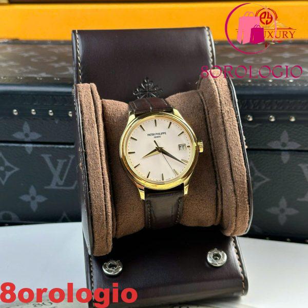 Patek Philippe Calatrava 5227J-001 Oro Giallo Cinturino in Pelle Replica 3KF 39mm Orologio