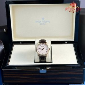 Patek Philippe Calatrava 5227R-001 Oro Rosa Cinturino in Pelle 1:1 Replica 3KF 39mm Orologio