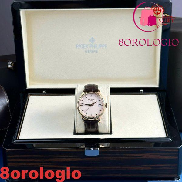 Patek Philippe Calatrava 5227R-001 Oro Rosa Cinturino in Pelle 1:1 Replica 3KF 39mm Orologio