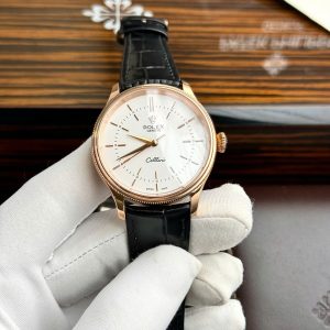 Replica Rolex Cellini Time 50505 Oro Rosa Quadrante Bianco 39mm Orologio
