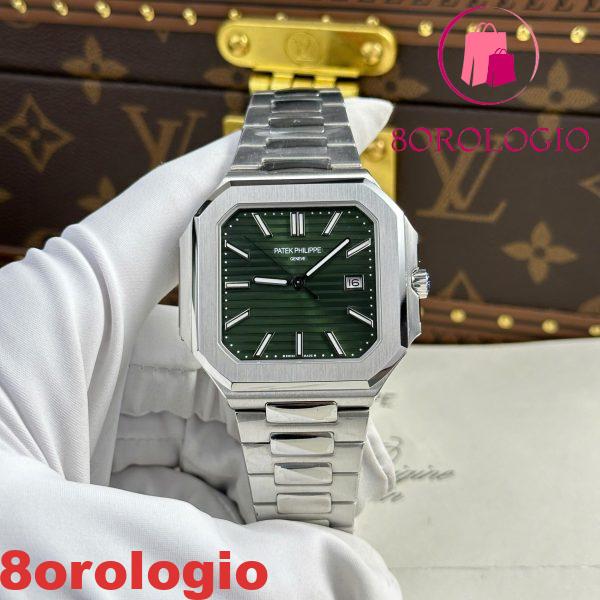 Patek Philippe Cubitus 5821/1A-001 Quadrante Verde Oliva 1:1 Replica 45mm Orologio - immagine 2