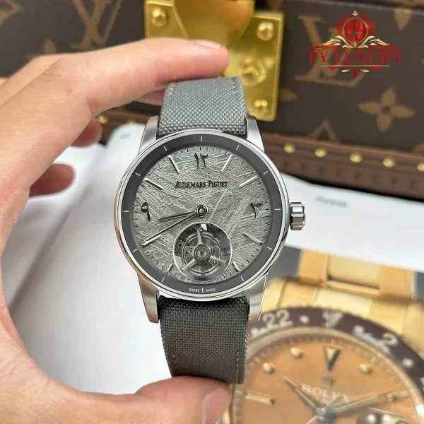 Audemars Piguet Code 11.59 Tourbillon 26396QT Edizione Speciale Medio Oriente Quadrante in Meteorite Cinturino in Tessuto Replica Migliore 1:1 APPF 41mm Orologio