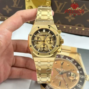 Audemars Piguet Royal Oak Chronograph 26240BA Oro Giallo Quadrante Champagne Fumé 1:1 Super Clone Replica APSF 41mm Orologio