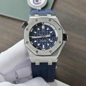 Audemars Piguet Royal Oak Offshore Diver 15720ST Quadrante Blu Gomma Replica IPF 42mm Orologio