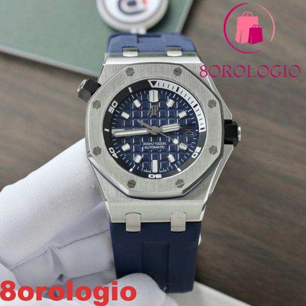 Audemars Piguet Royal Oak Offshore Diver 15720ST Quadrante Blu Gomma Replica IPF 42mm Orologio