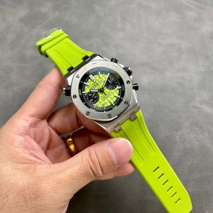 Audemars Piguet Royal Oak Offshore Diver Chronograph 26703ST Quadrante Verde Gomma Migliore Replica JHF 42mm Orologio